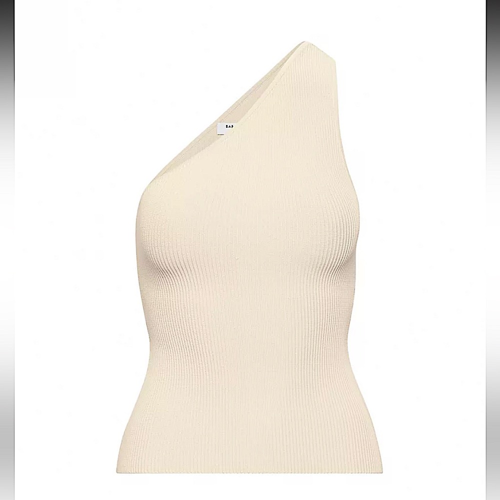 One-Shoulder Rib knit Top